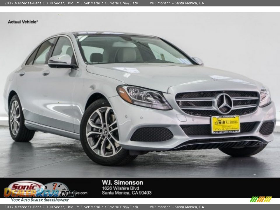 2017 Mercedes-Benz C 300 Sedan Iridium Silver Metallic / Crystal Grey/Black Photo #1