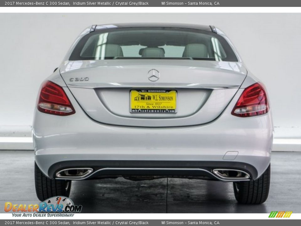 2017 Mercedes-Benz C 300 Sedan Iridium Silver Metallic / Crystal Grey/Black Photo #4
