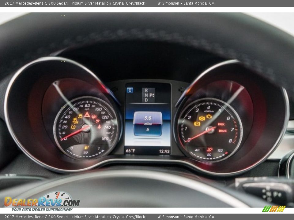 2017 Mercedes-Benz C 300 Sedan Iridium Silver Metallic / Crystal Grey/Black Photo #7
