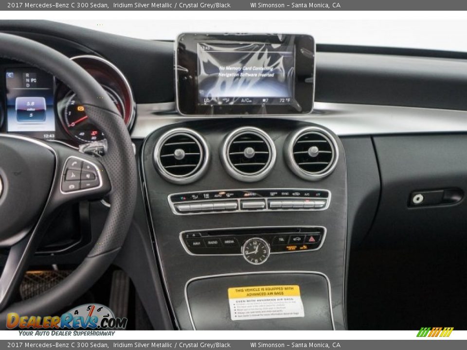 2017 Mercedes-Benz C 300 Sedan Iridium Silver Metallic / Crystal Grey/Black Photo #8