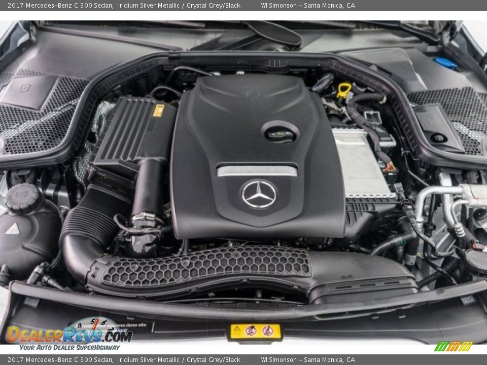 2017 Mercedes-Benz C 300 Sedan Iridium Silver Metallic / Crystal Grey/Black Photo #9