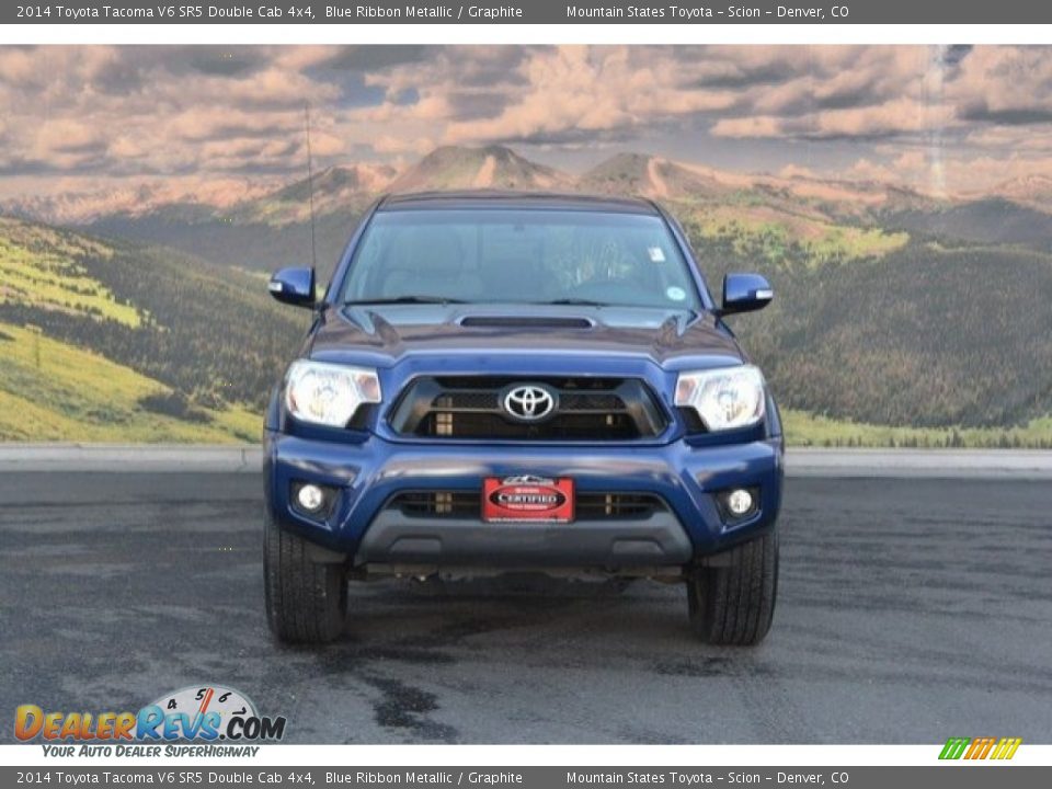 2014 Toyota Tacoma V6 SR5 Double Cab 4x4 Blue Ribbon Metallic / Graphite Photo #4