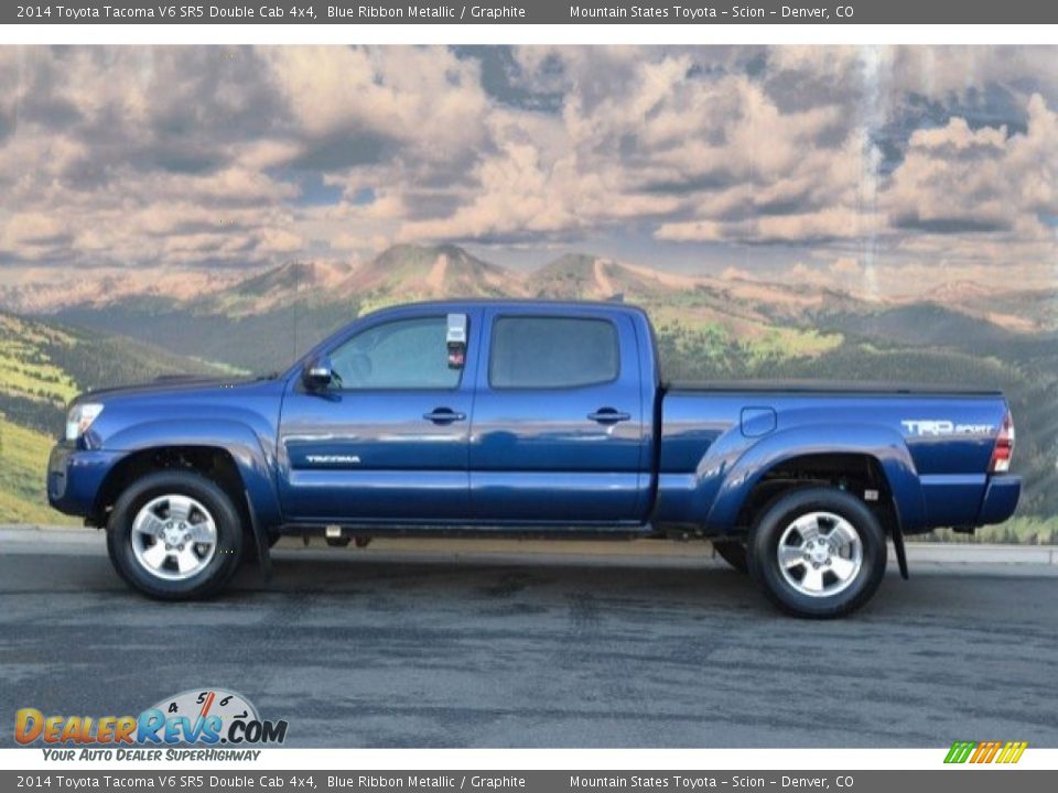 2014 Toyota Tacoma V6 SR5 Double Cab 4x4 Blue Ribbon Metallic / Graphite Photo #6