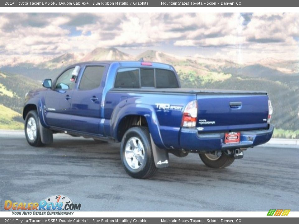 2014 Toyota Tacoma V6 SR5 Double Cab 4x4 Blue Ribbon Metallic / Graphite Photo #8