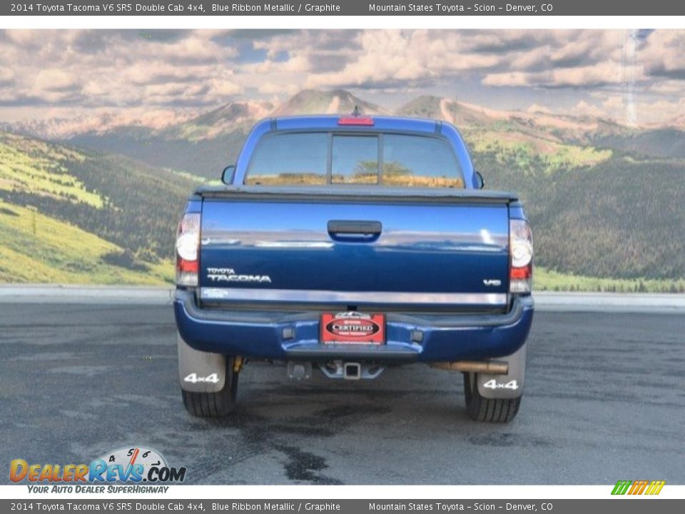 2014 Toyota Tacoma V6 SR5 Double Cab 4x4 Blue Ribbon Metallic / Graphite Photo #9