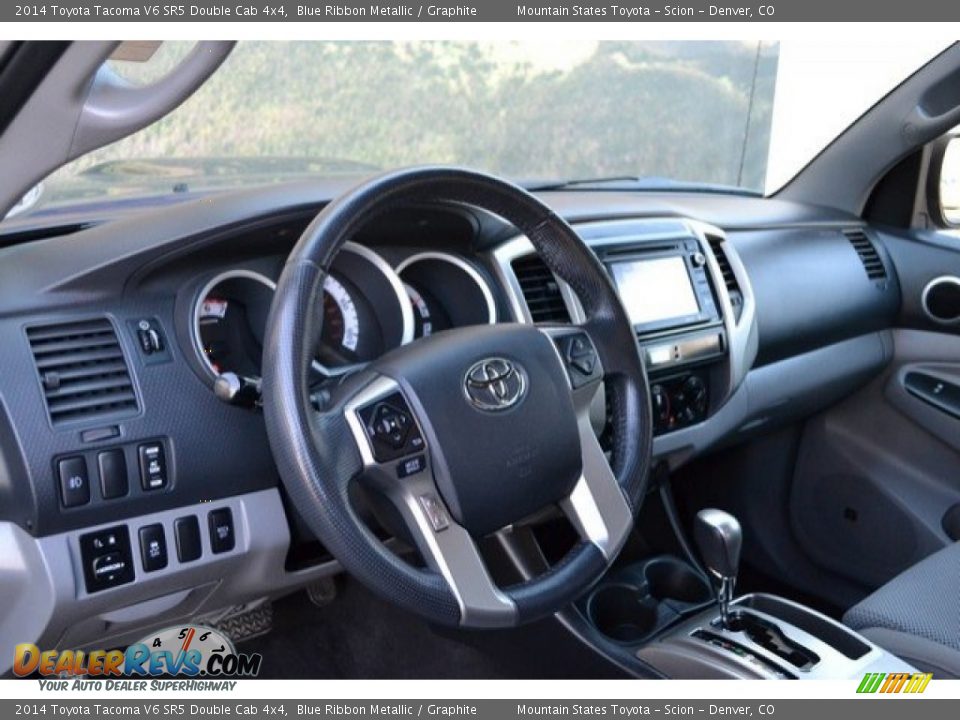 2014 Toyota Tacoma V6 SR5 Double Cab 4x4 Blue Ribbon Metallic / Graphite Photo #10