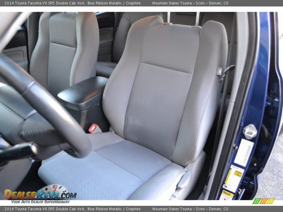 2014 Toyota Tacoma V6 SR5 Double Cab 4x4 Blue Ribbon Metallic / Graphite Photo #12