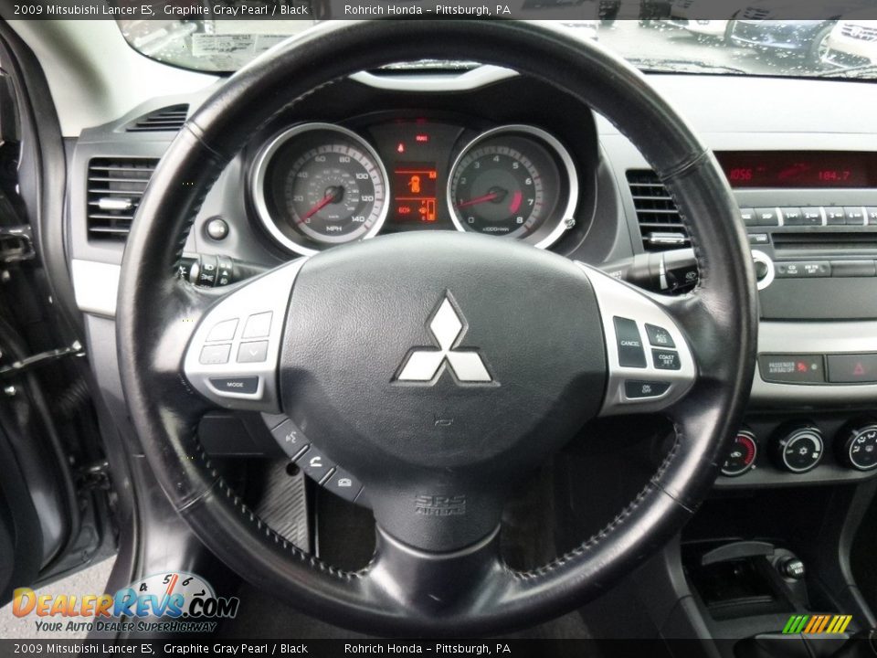 2009 Mitsubishi Lancer ES Graphite Gray Pearl / Black Photo #25