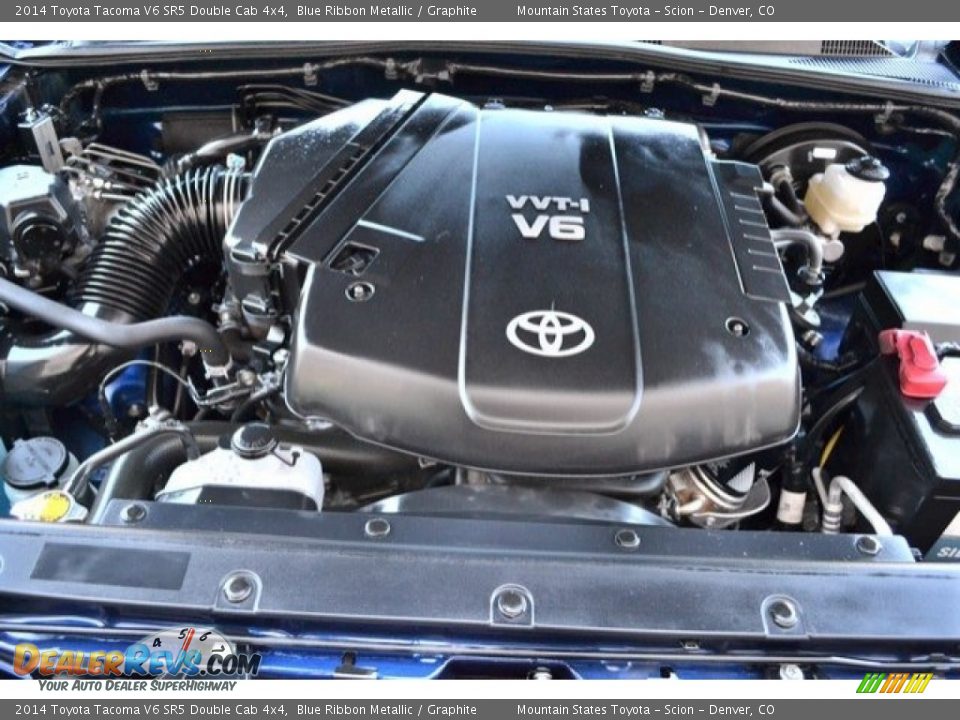 2014 Toyota Tacoma V6 SR5 Double Cab 4x4 Blue Ribbon Metallic / Graphite Photo #27