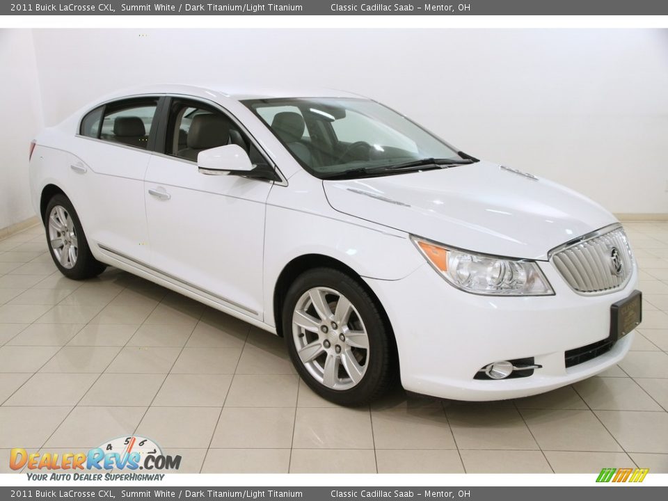2011 Buick LaCrosse CXL Summit White / Dark Titanium/Light Titanium Photo #1
