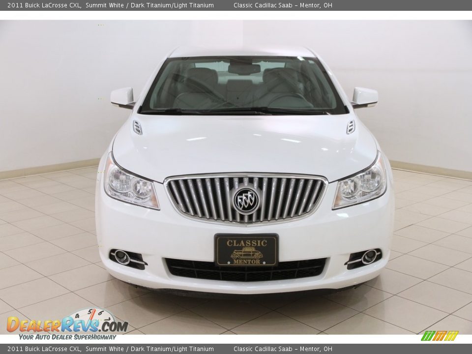 2011 Buick LaCrosse CXL Summit White / Dark Titanium/Light Titanium Photo #2