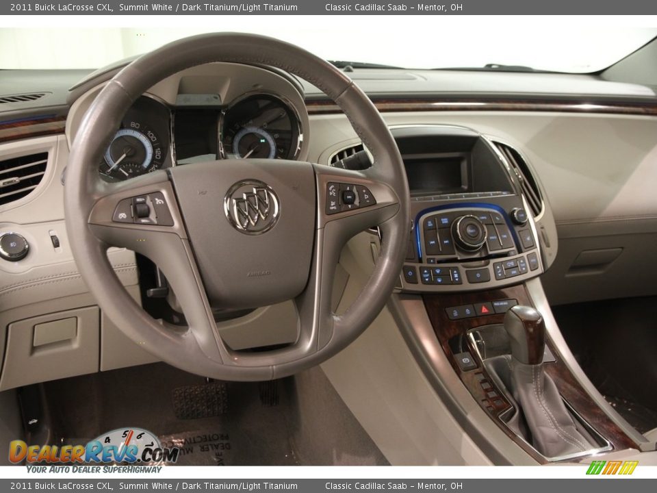 2011 Buick LaCrosse CXL Summit White / Dark Titanium/Light Titanium Photo #7