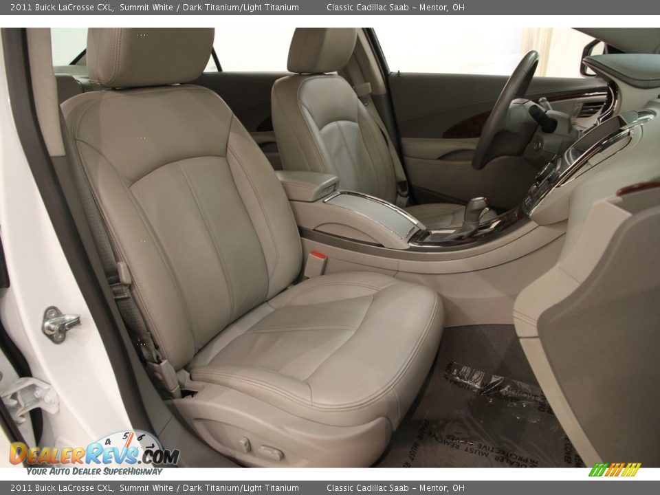 2011 Buick LaCrosse CXL Summit White / Dark Titanium/Light Titanium Photo #14