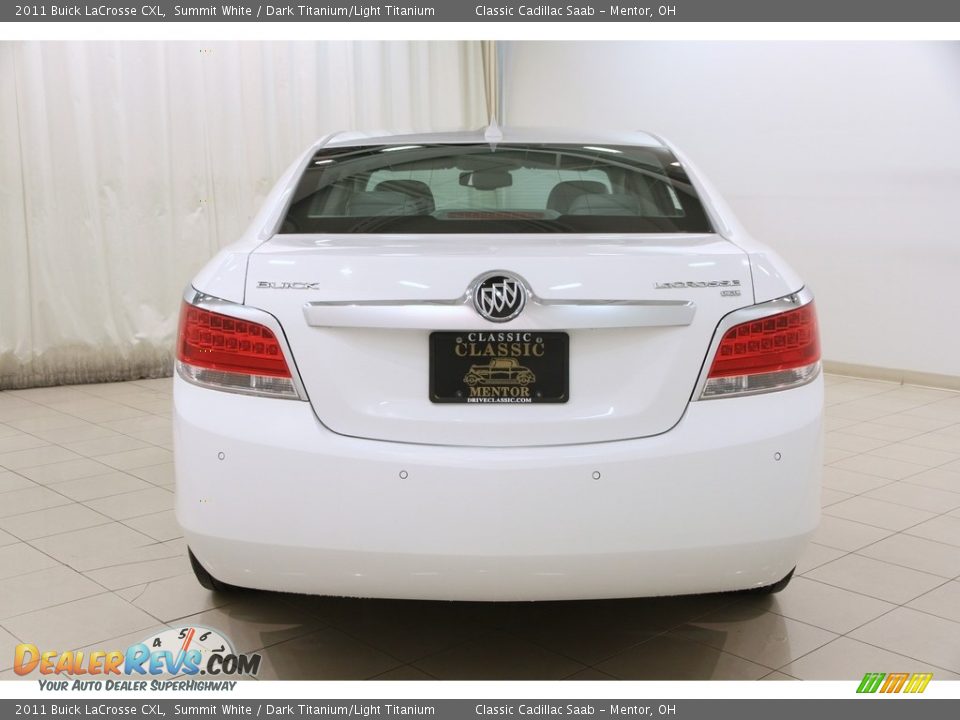 2011 Buick LaCrosse CXL Summit White / Dark Titanium/Light Titanium Photo #18