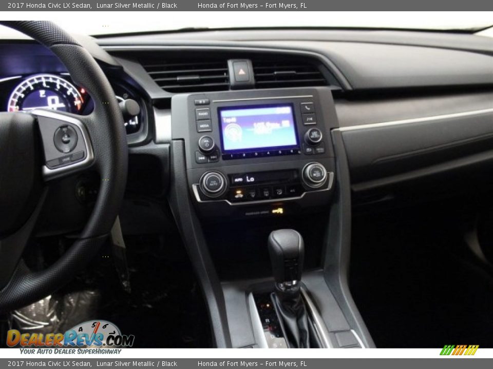 2017 Honda Civic LX Sedan Lunar Silver Metallic / Black Photo #14