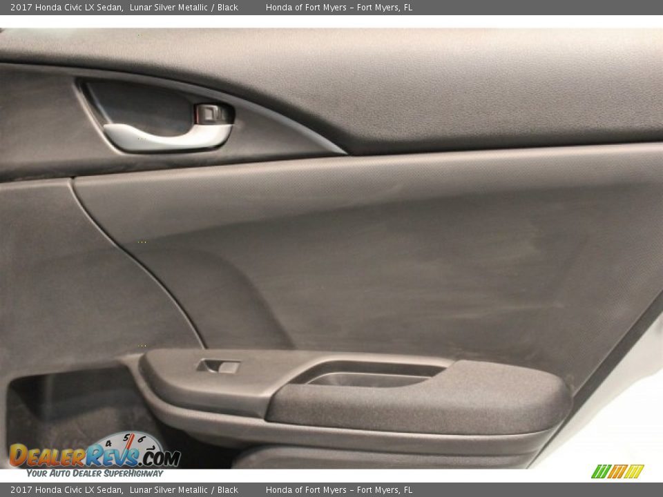 2017 Honda Civic LX Sedan Lunar Silver Metallic / Black Photo #21