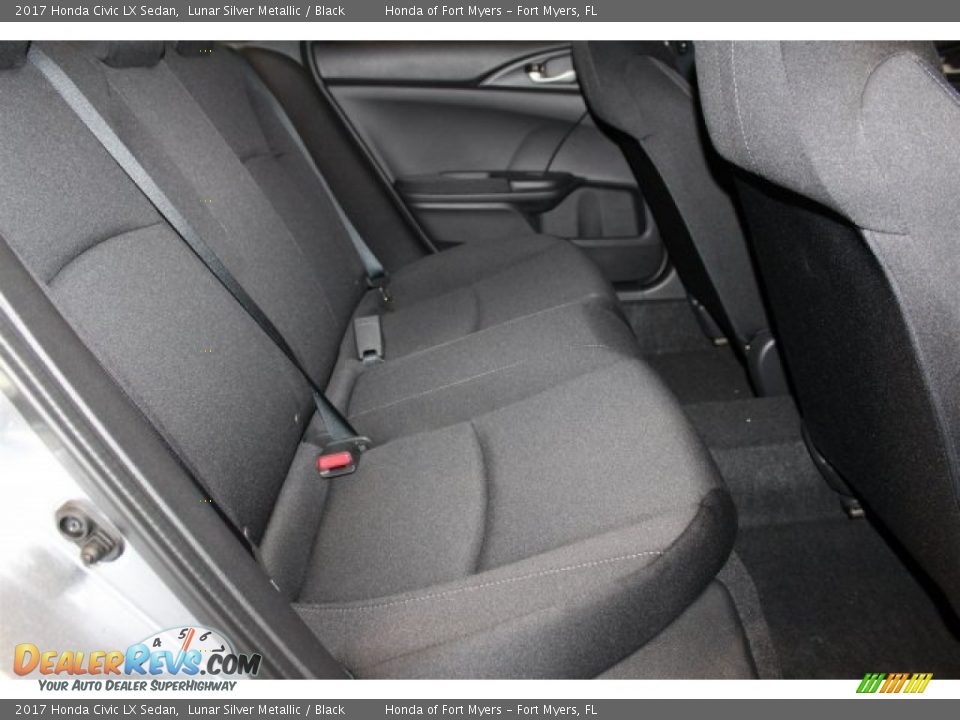 2017 Honda Civic LX Sedan Lunar Silver Metallic / Black Photo #22