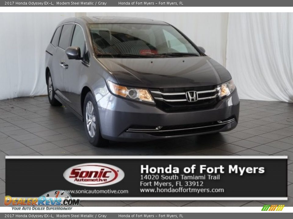 2017 Honda Odyssey EX-L Modern Steel Metallic / Gray Photo #1