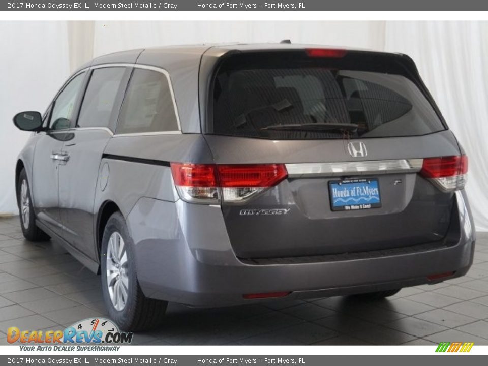 2017 Honda Odyssey EX-L Modern Steel Metallic / Gray Photo #6