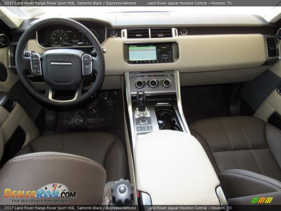 2017 Land Rover Range Rover Sport HSE Santorini Black / Espresso/Almond Photo #4