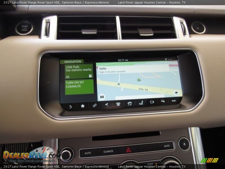 2017 Land Rover Range Rover Sport HSE Santorini Black / Espresso/Almond Photo #20