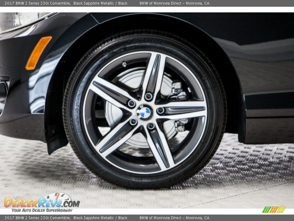 2017 BMW 2 Series 230i Convertible Black Sapphire Metallic / Black Photo #9