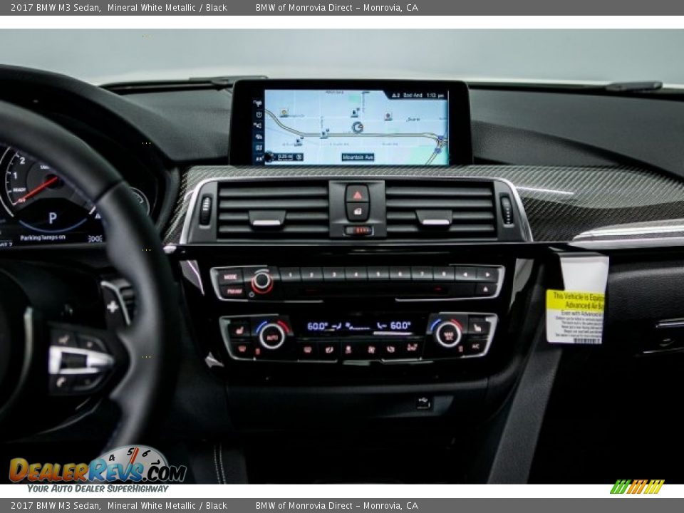 2017 BMW M3 Sedan Mineral White Metallic / Black Photo #5