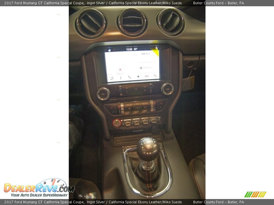 2017 Ford Mustang GT California Speical Coupe Ingot Silver / California Special Ebony Leather/Miko Suede Photo #8