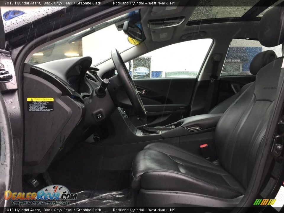 2013 Hyundai Azera Black Onyx Pearl / Graphite Black Photo #10