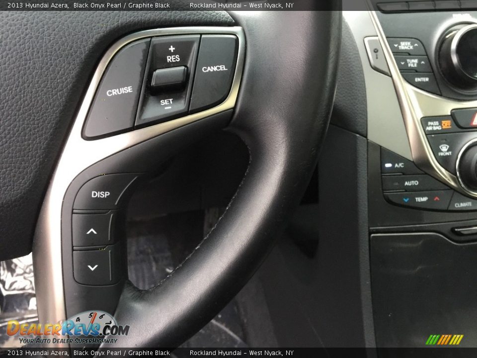 2013 Hyundai Azera Black Onyx Pearl / Graphite Black Photo #19