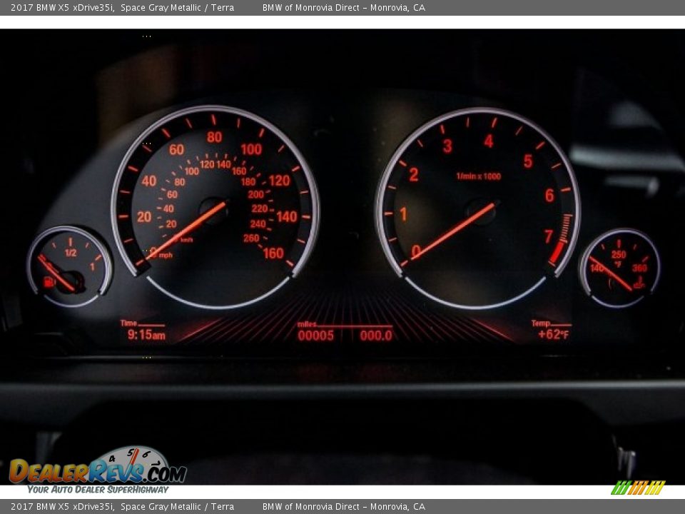 2017 BMW X5 xDrive35i Space Gray Metallic / Terra Photo #7