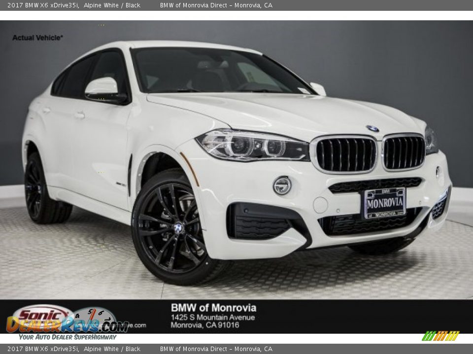 2017 BMW X6 xDrive35i Alpine White / Black Photo #1
