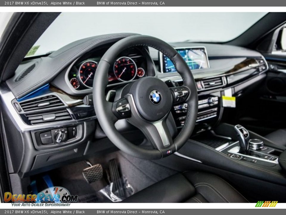 2017 BMW X6 xDrive35i Alpine White / Black Photo #6