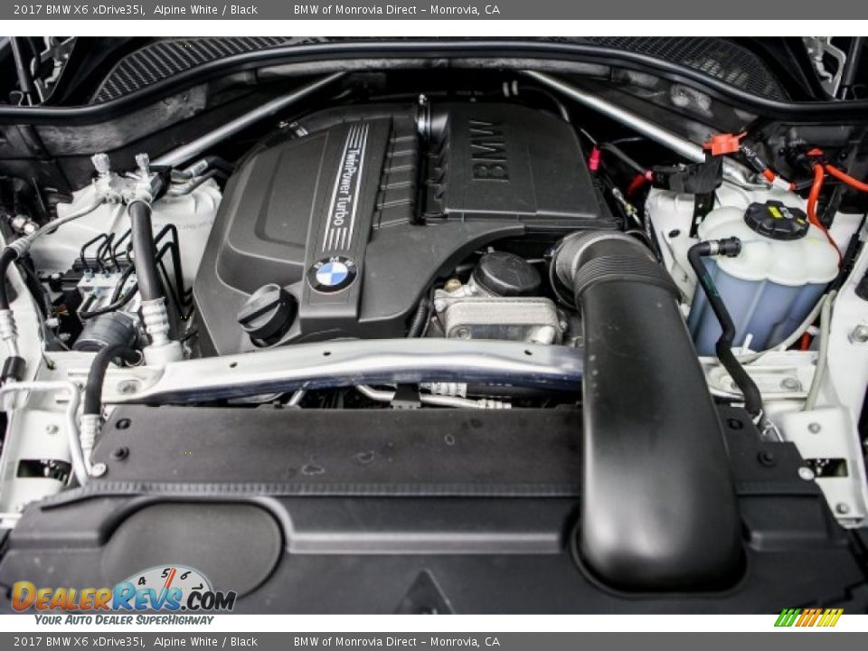 2017 BMW X6 xDrive35i Alpine White / Black Photo #8