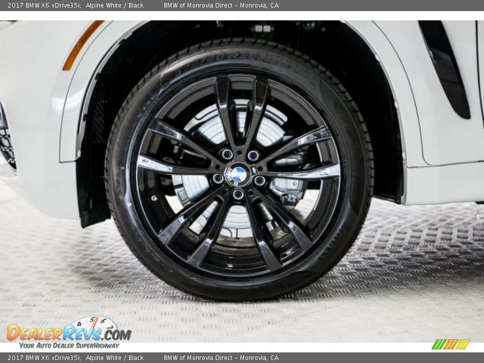 2017 BMW X6 xDrive35i Alpine White / Black Photo #9