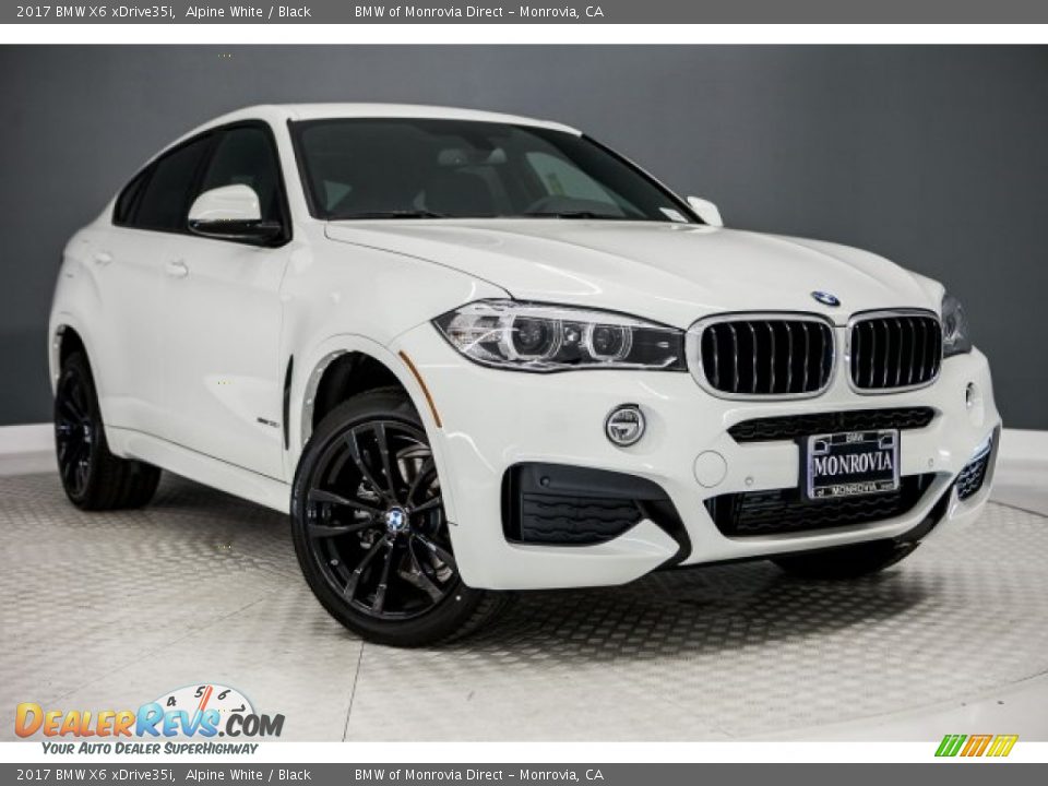 2017 BMW X6 xDrive35i Alpine White / Black Photo #12