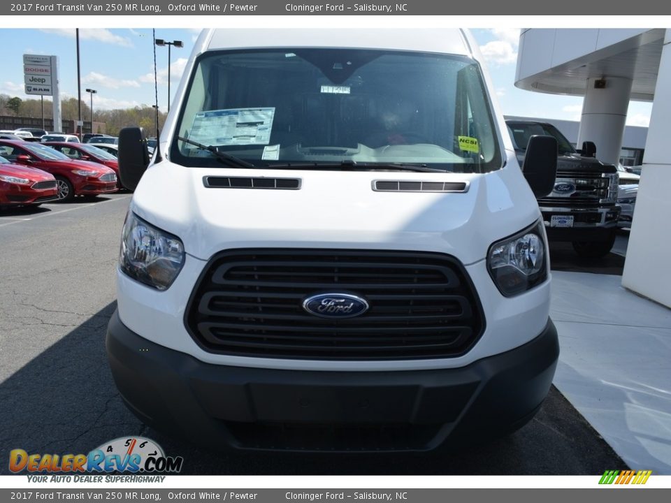 2017 Ford Transit Van 250 MR Long Oxford White / Pewter Photo #4