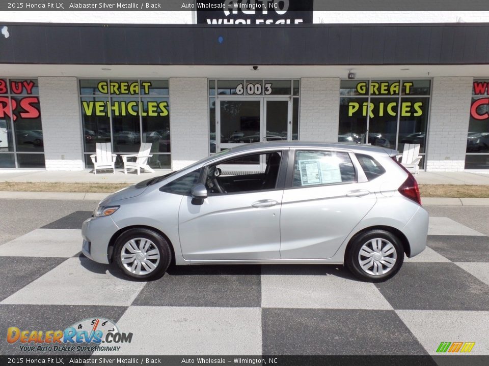 2015 Honda Fit LX Alabaster Silver Metallic / Black Photo #1