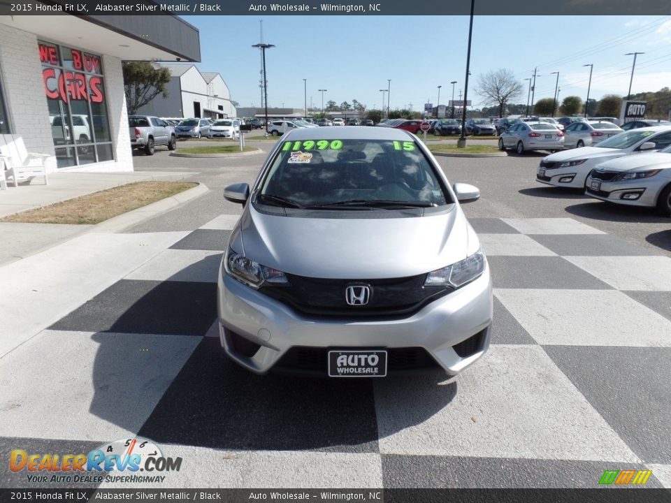 2015 Honda Fit LX Alabaster Silver Metallic / Black Photo #2