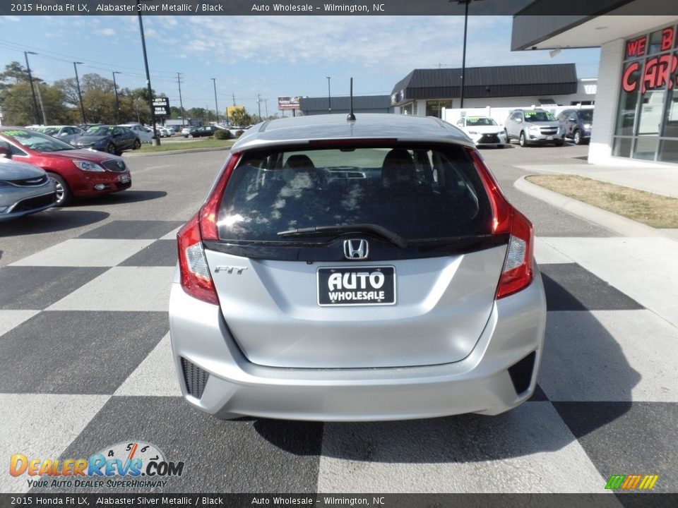 2015 Honda Fit LX Alabaster Silver Metallic / Black Photo #4