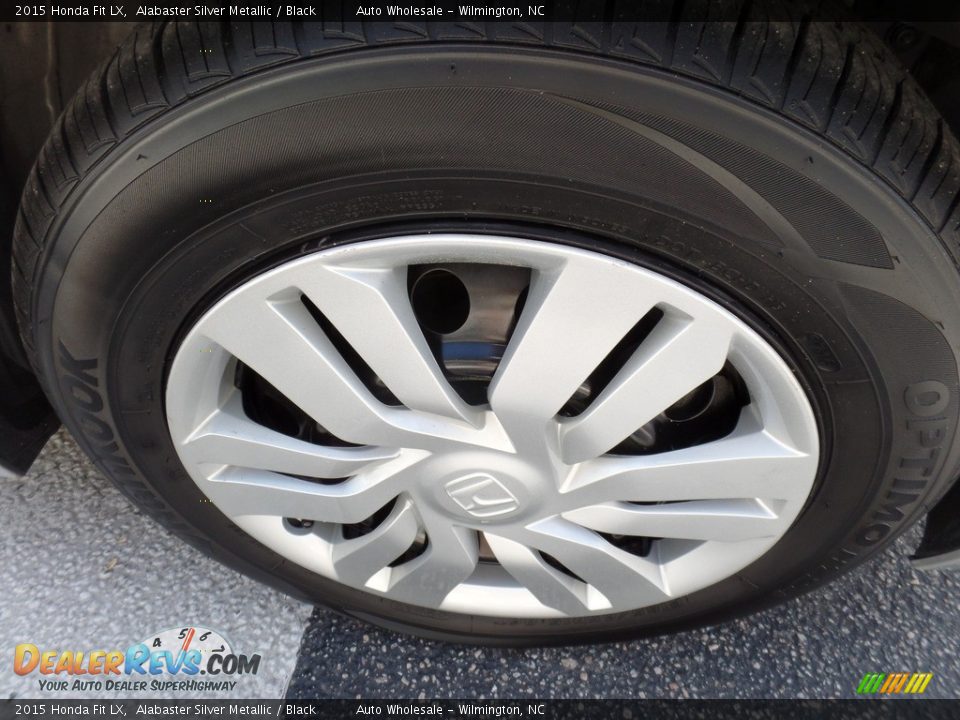 2015 Honda Fit LX Alabaster Silver Metallic / Black Photo #7
