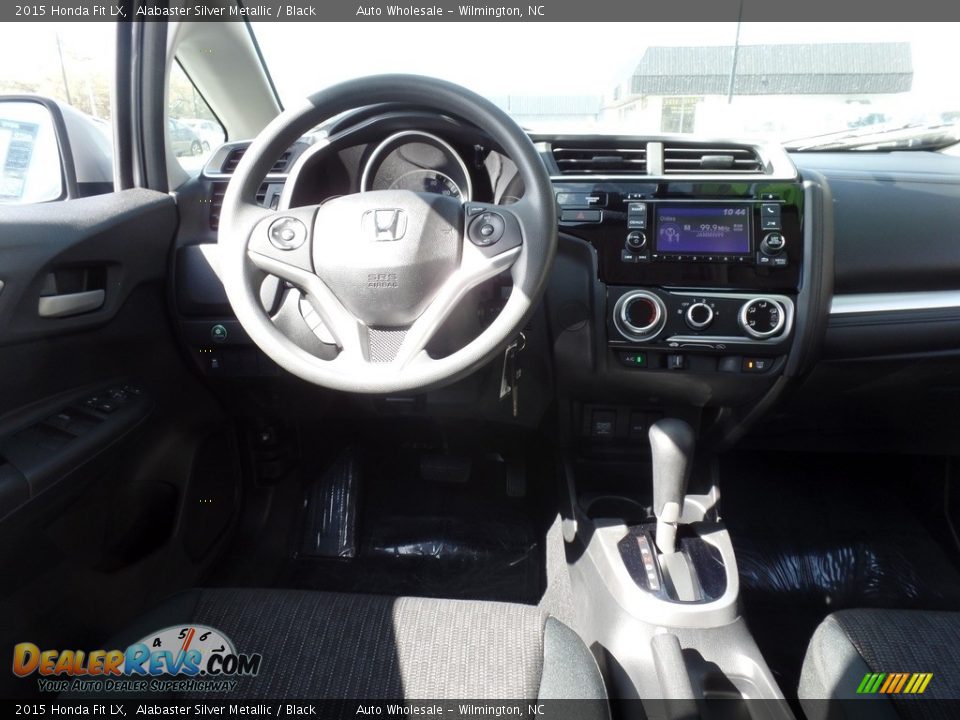 2015 Honda Fit LX Alabaster Silver Metallic / Black Photo #15