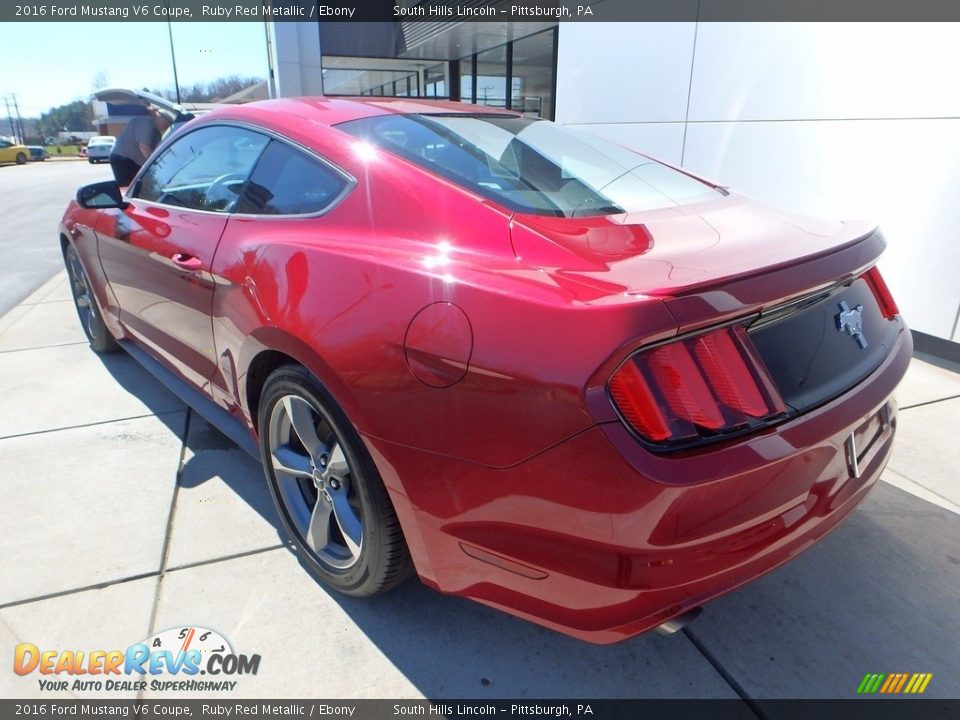 2016 Ford Mustang V6 Coupe Ruby Red Metallic / Ebony Photo #3