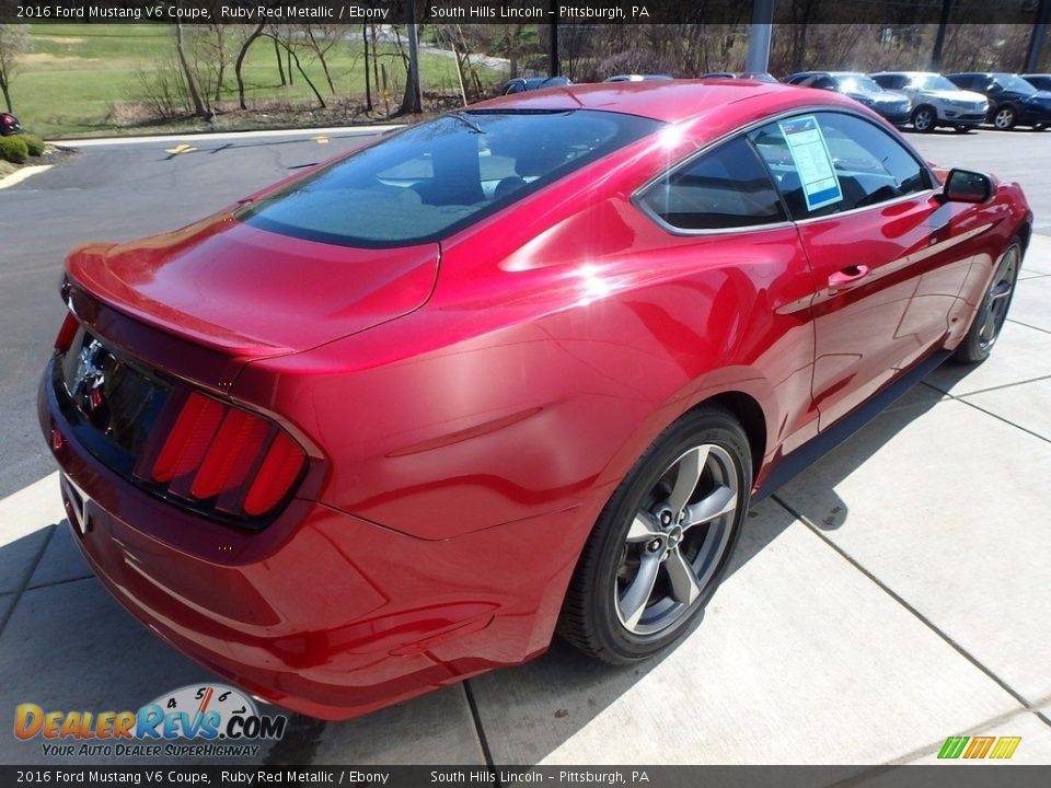 2016 Ford Mustang V6 Coupe Ruby Red Metallic / Ebony Photo #5