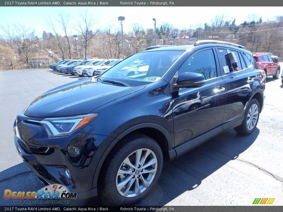 2017 Toyota RAV4 Limited AWD Galactic Aqua Mica / Black Photo #4