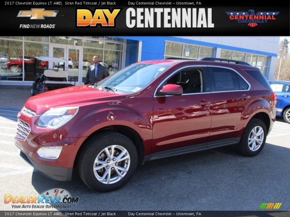 2017 Chevrolet Equinox LT AWD Siren Red Tintcoat / Jet Black Photo #1