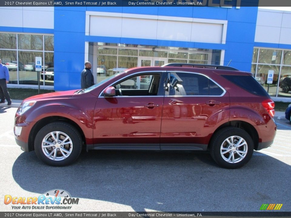 2017 Chevrolet Equinox LT AWD Siren Red Tintcoat / Jet Black Photo #2