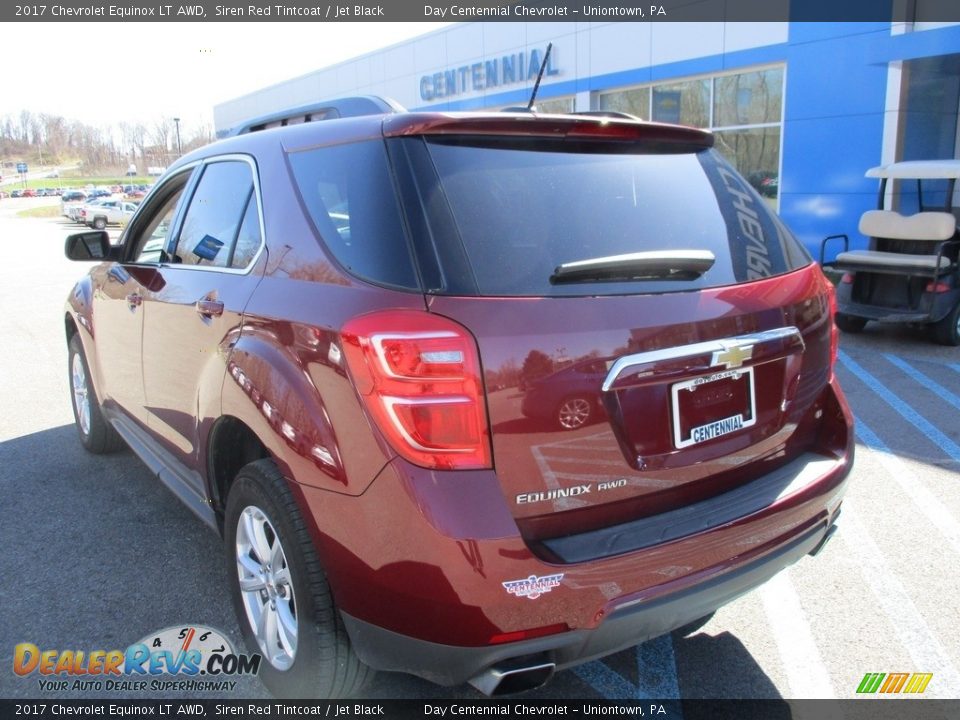 2017 Chevrolet Equinox LT AWD Siren Red Tintcoat / Jet Black Photo #4