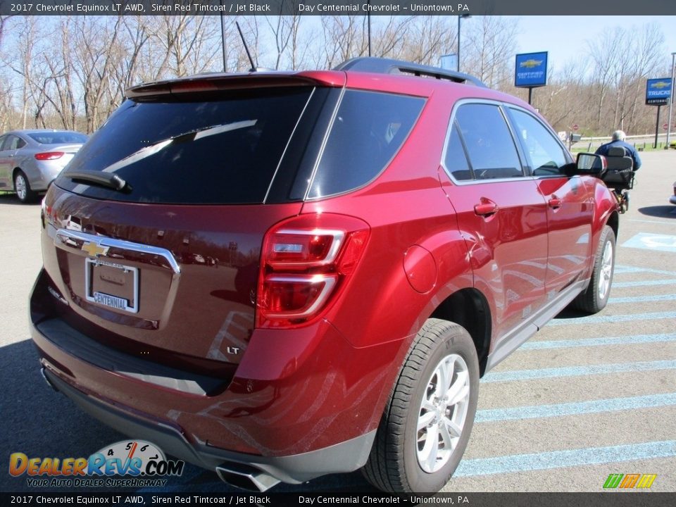 2017 Chevrolet Equinox LT AWD Siren Red Tintcoat / Jet Black Photo #6