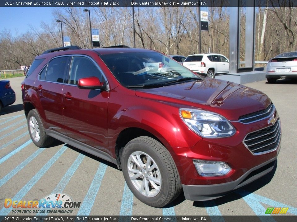 2017 Chevrolet Equinox LT AWD Siren Red Tintcoat / Jet Black Photo #8